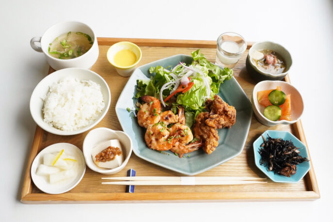 麹ガーリックシュリンプ&旨塩麹のからあげ