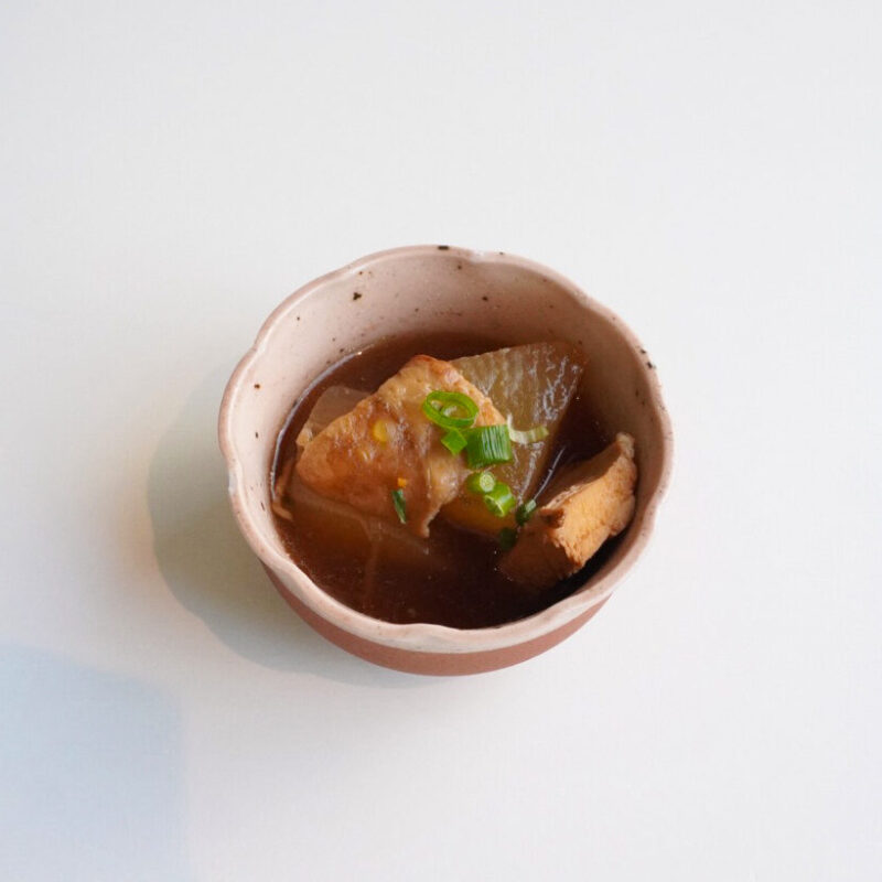 塩麹仕込み　鶏と大根のウスター煮